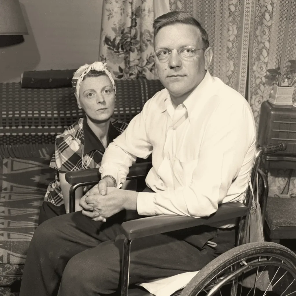 IWQ 1950s man in wheelchair