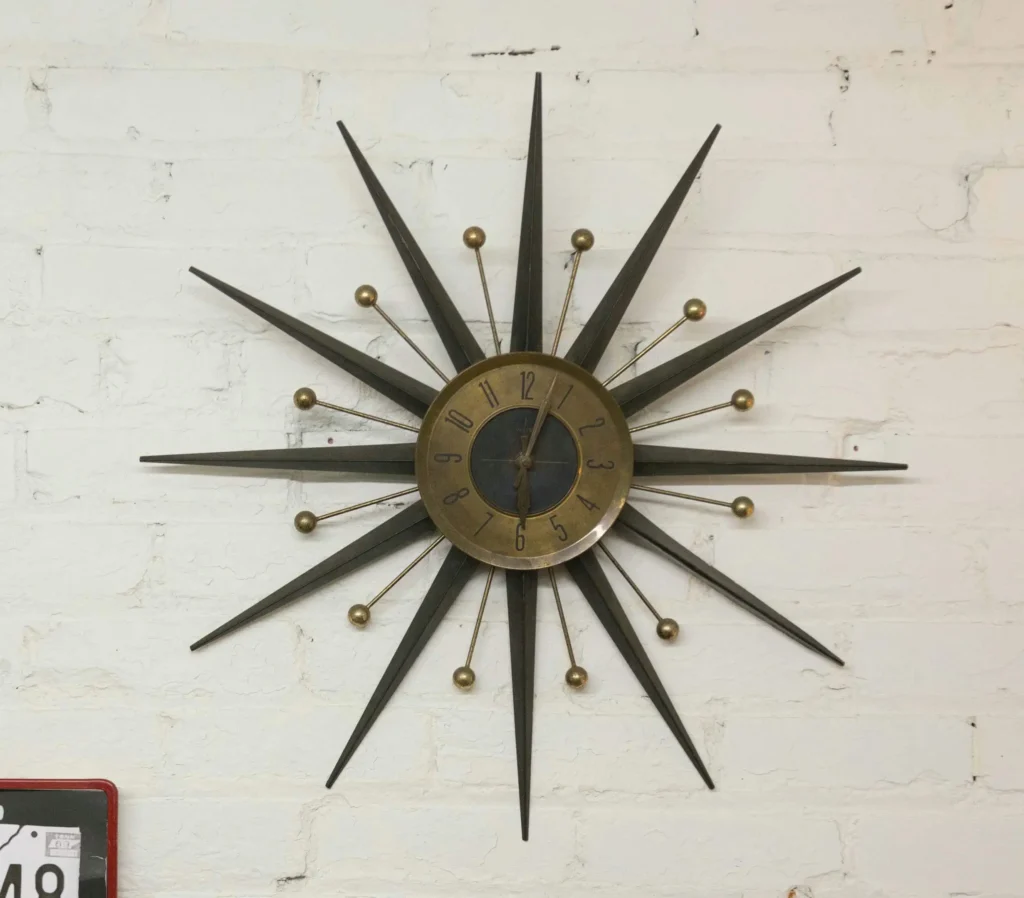 Mid-century wall clock